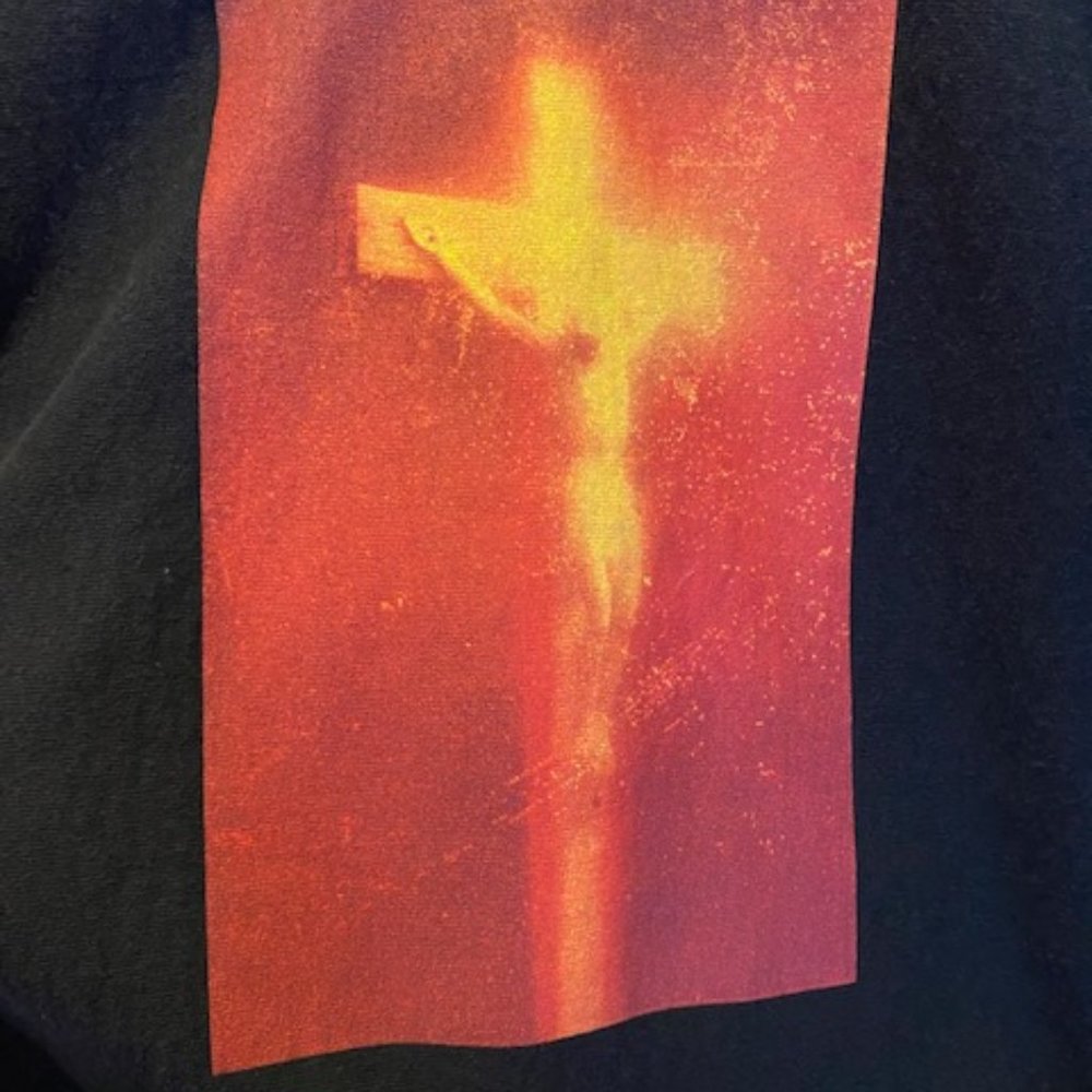 SUPREME Pi$$ Christ Fall 2017 Men's Collection Sweatshirt/Hoodie Black Large - Picture 2 of 7